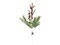 21" Snow Flocked Pine & Pinecone Pick with Red Berries - Festive Christmas Décor-XX1829